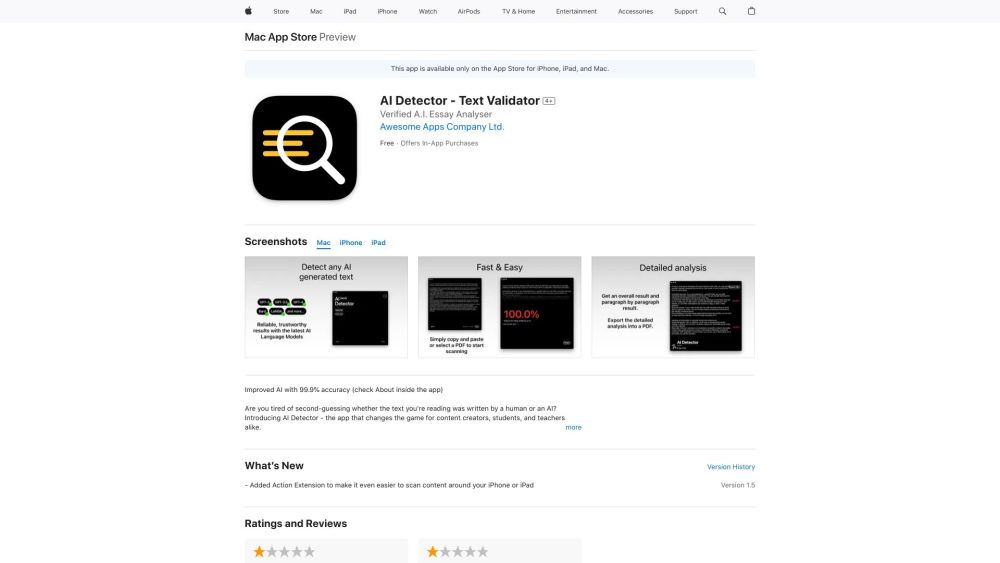 AI Detector – Text Validator