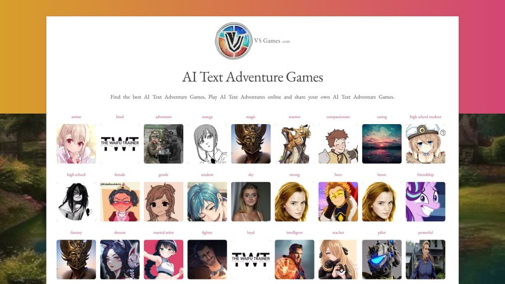 AI Text Adventures – V5 Games