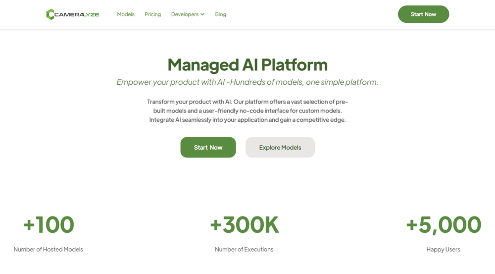 Cameralyze – No-Code AI Studio