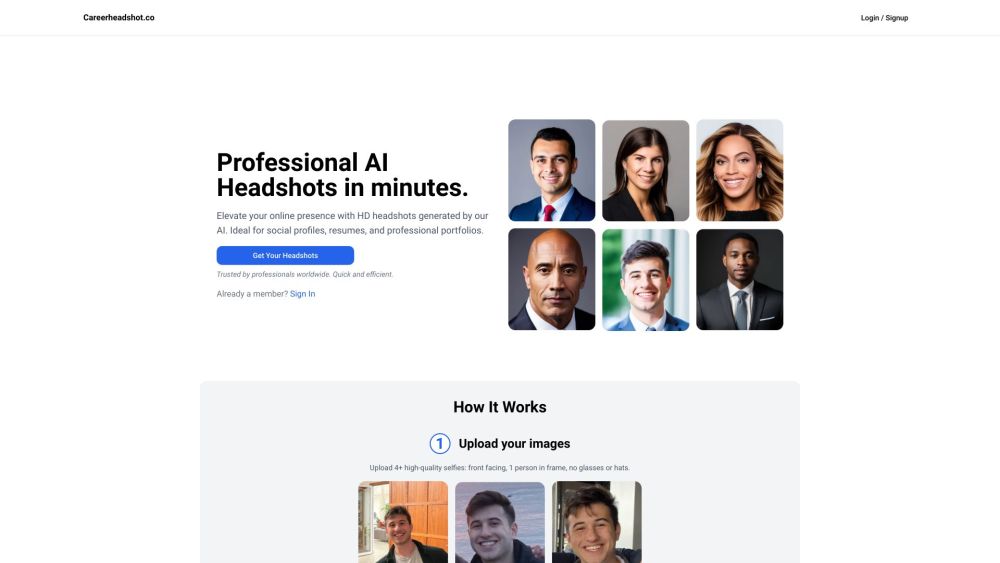 Careerheadshots.co – AI headshots