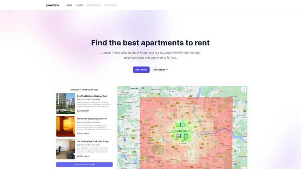 Growerly – Find flats to rent in London