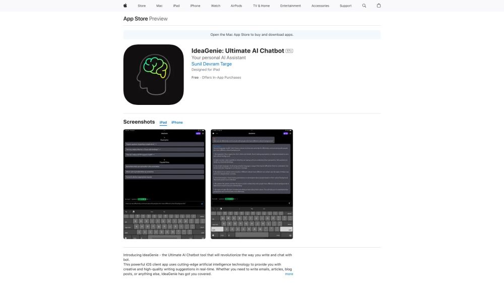 IdeaGenie – Your AI Assistant