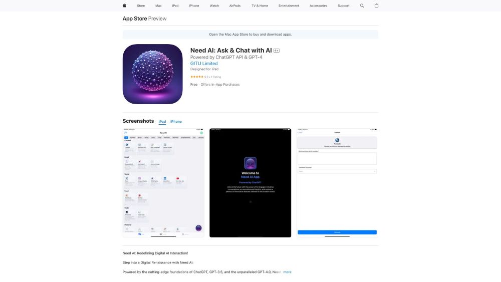 Need AI: Ask & Chat with AI