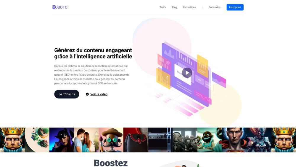Roboto – Générateur de contenu