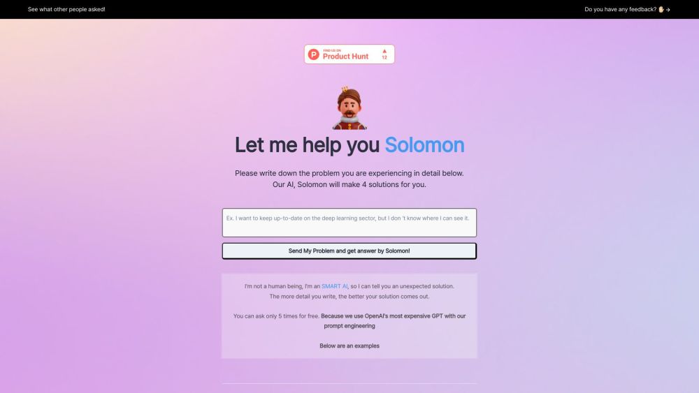 SolomonGPT – solution recommender for U